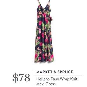 Market Spruce Hellena Faux Wrap Dress 